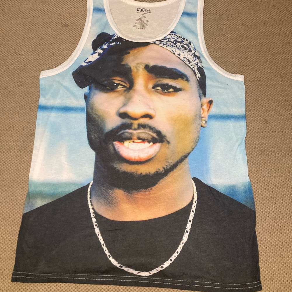 Tupac shakur 2pac medium tank top